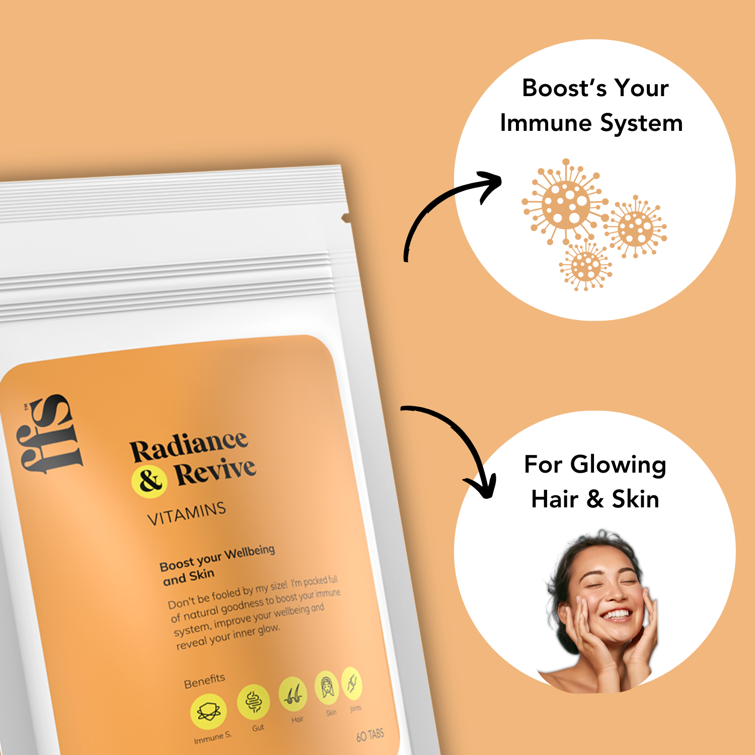 Radiance & Revive: Vitamins Subscription and Water Bottle Bundle