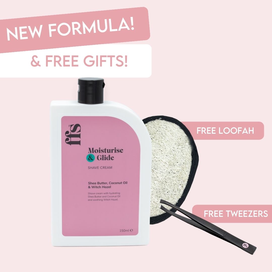 New Formula Shave Cream with Tweezers & Loofah