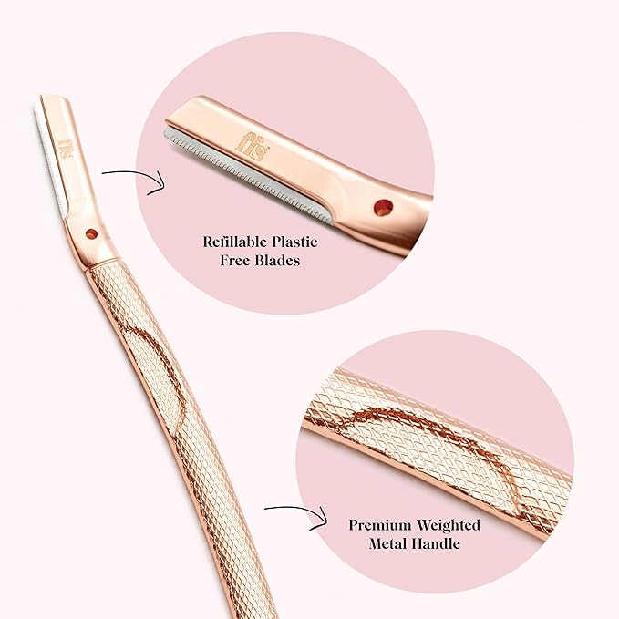 Metal Dermaplaning Facial Hair Removal & Exfoliation Kit