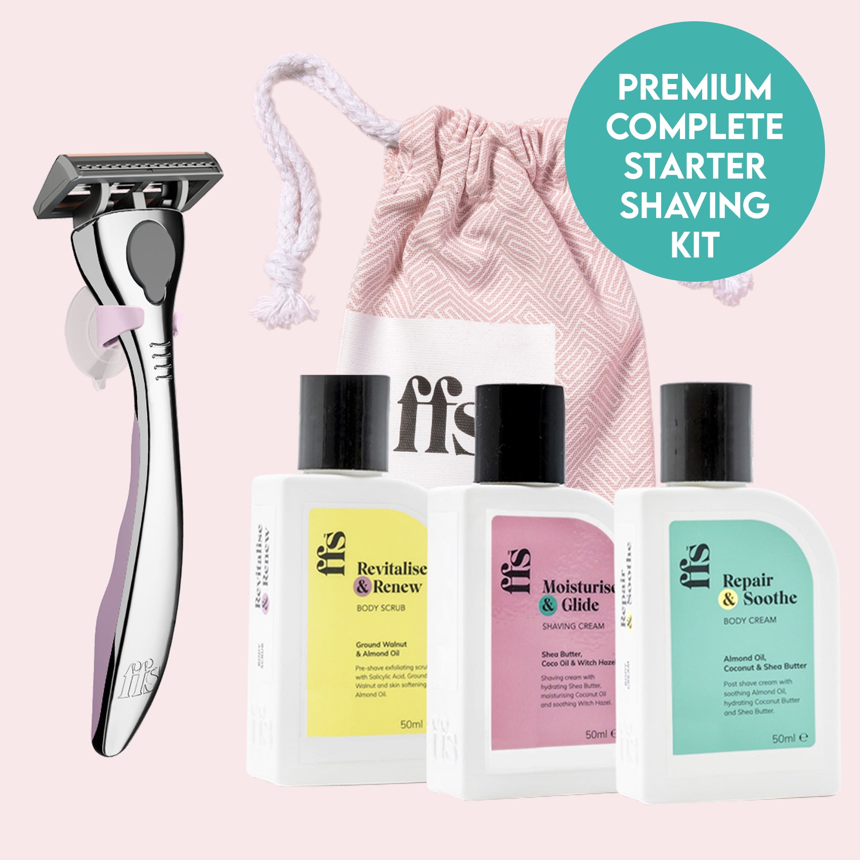 FFS Premium Complete Starter Shaving Kit