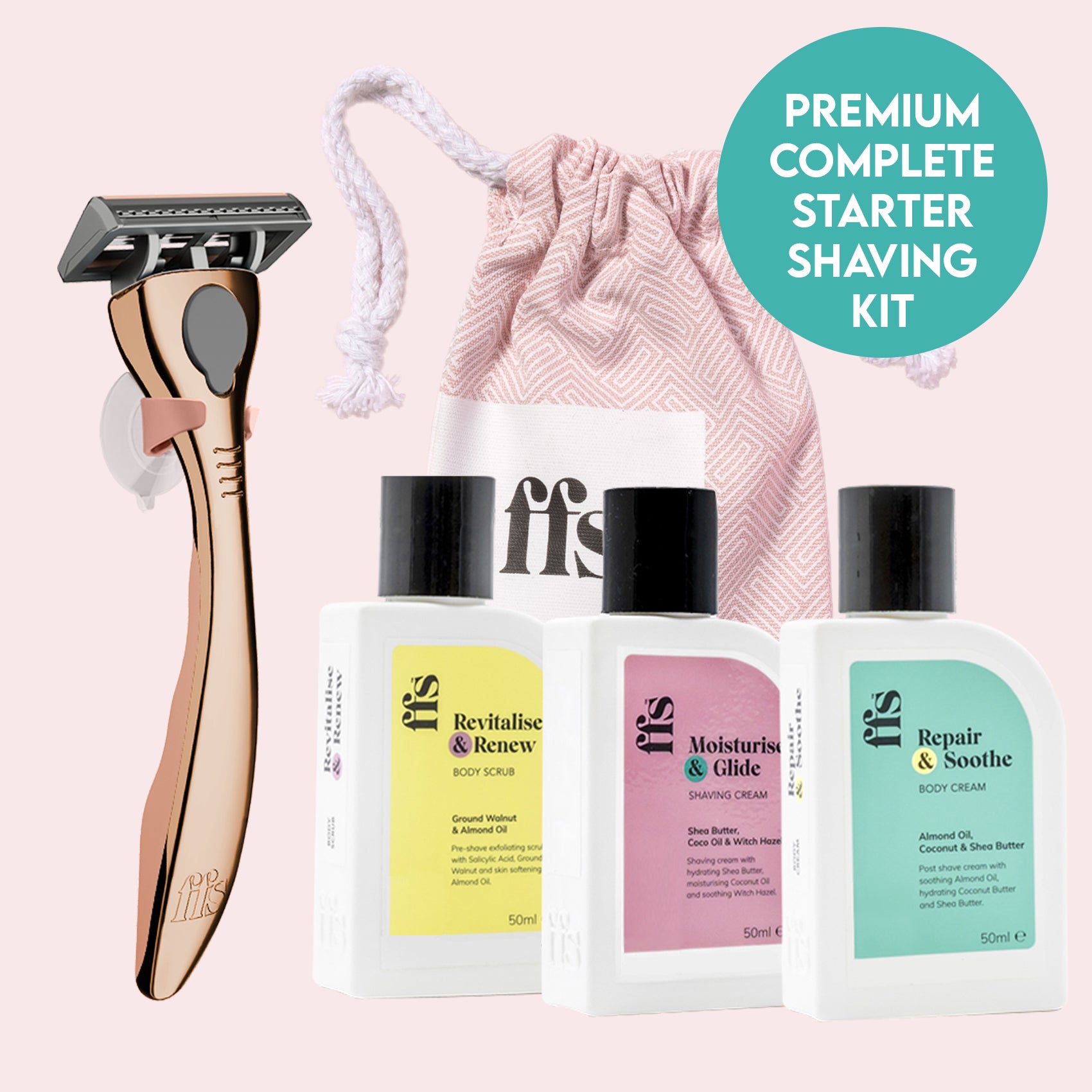 FFS Premium Complete Starter Shaving Kit