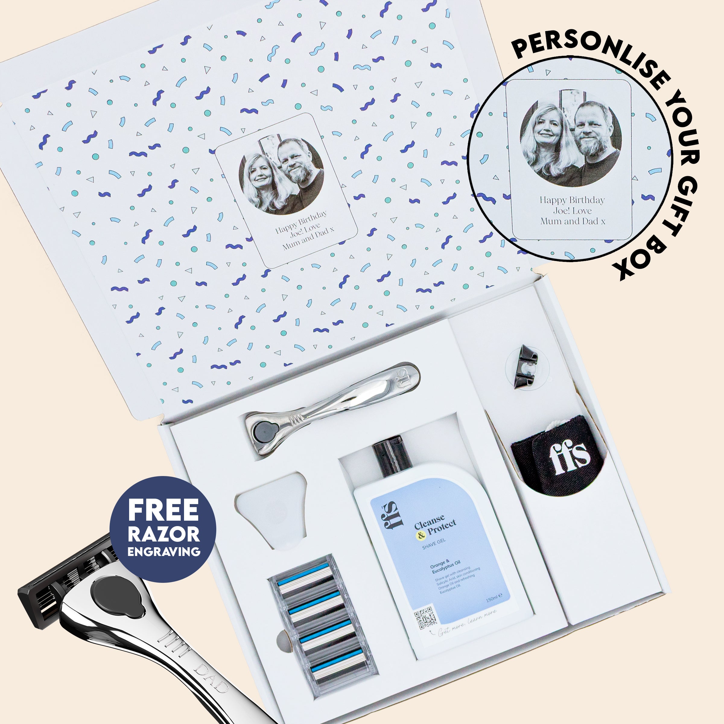 Personalised Premium Essentials Grooming Gift Set